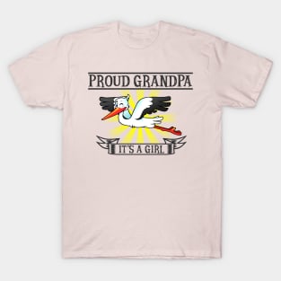 Proud Grandpa, It's a Girl T-Shirt